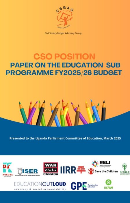 CSO POSITION PAPER ON THE EDUCATION SUB  PROGRAMME FY2025/26 BUDGET Image