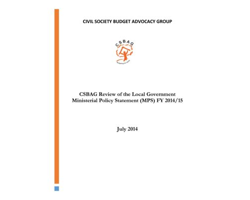 CSBAG Position Paper On Local Governmnt FY2014-15