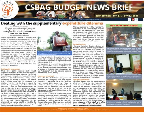 thumbnail of CSBAG BUDGET NEWS 298th Edition-Dealing with the supplementary expenditure dilemma