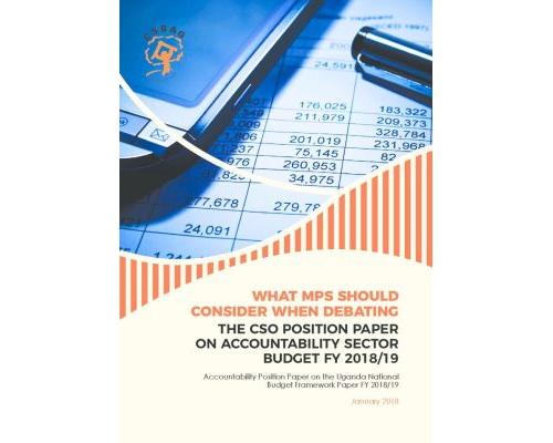 CSO Position Paper On Accountability Sector National Budget Framework Paper FY 2018/19