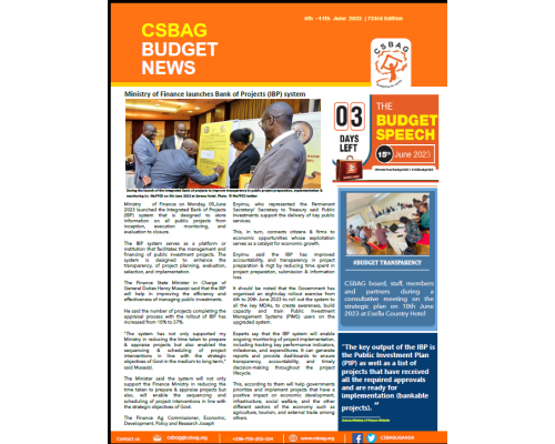Ministry of Finance launches Bank of Projects (IBP) system