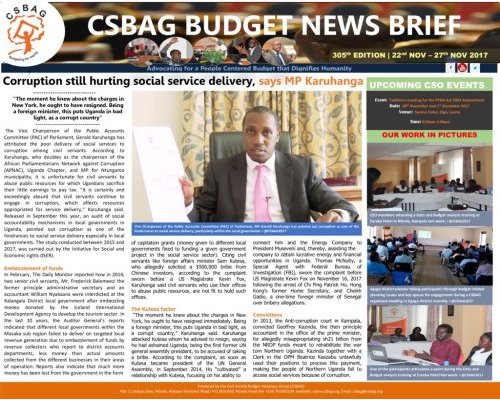 thumbnail of CSBAG BUDGET NEWS 305th Edition