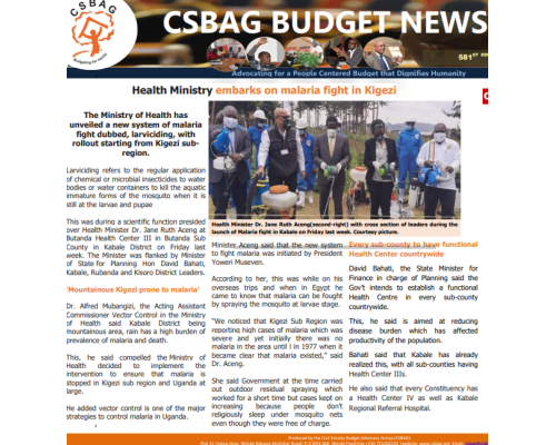 Health Ministry Embarks On Malaria Fight In Kigezi