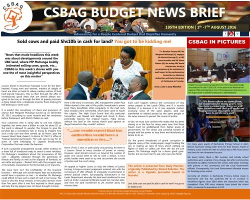 thumbnail of CSBAG BUDGET NEWS 195th
