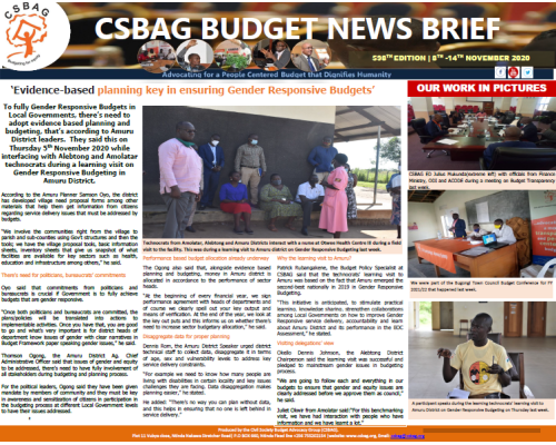 Evidence-based planning key in ensuring Gender Responsive Budgets