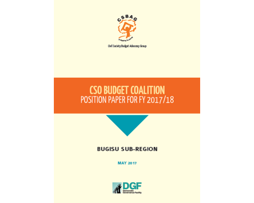 Bugisu Sub Region CSO Position Paper FY 2017/18 Budget