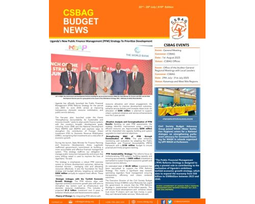 thumbnail of CSBAG BUDGET NEWS. 819th Edition 2