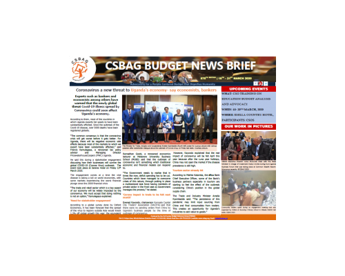 Corona virus a new threat to Ugandas economy- say economists, bankers