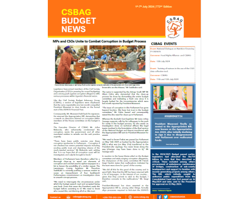 MPs and CSOs Unite to Combat Corruption in Budget Process