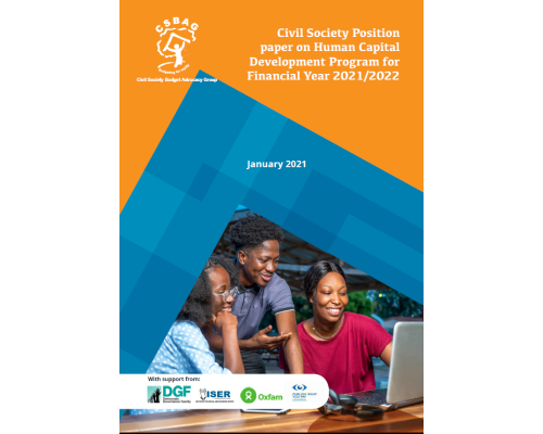 Civil Society Position paper on Human Capital Development Program for Financial Year 2021/2022