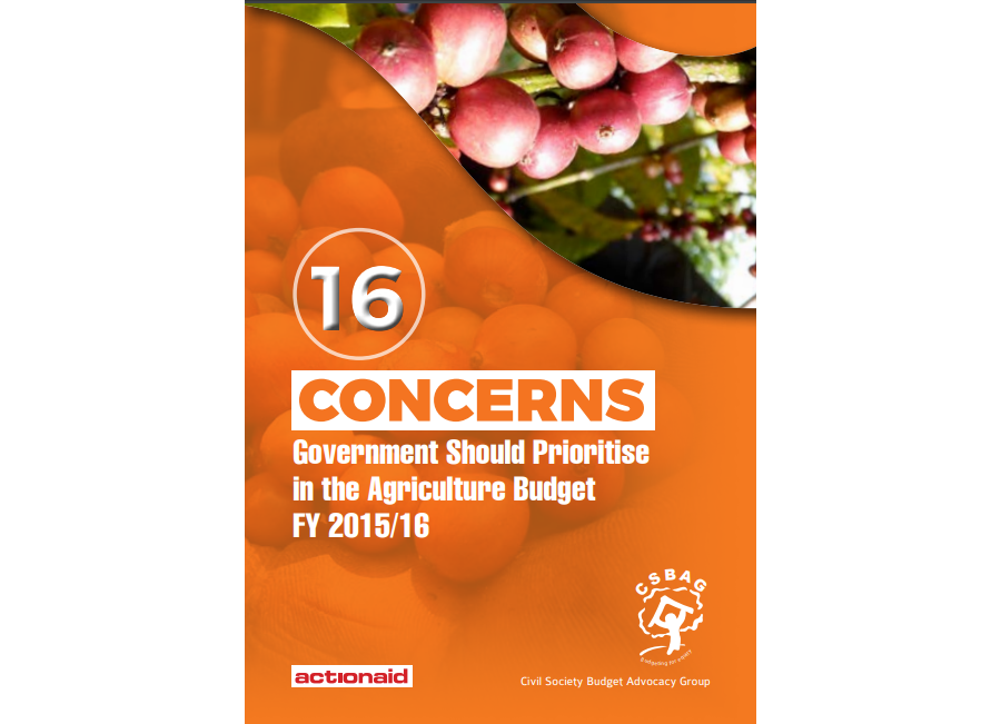 16 Concerns Government Should Prioritize In The Agriculture Budget FY2015-16