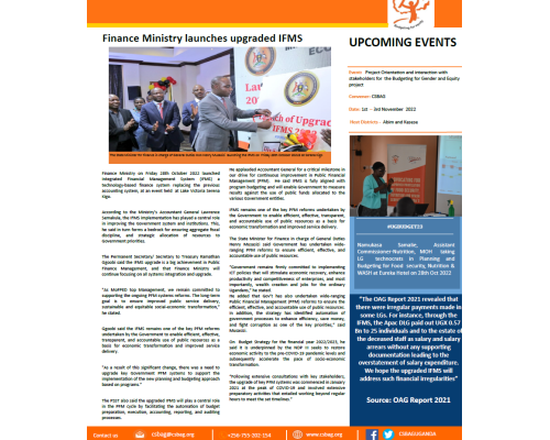 Finance Ministry launches upgraded IFMS
