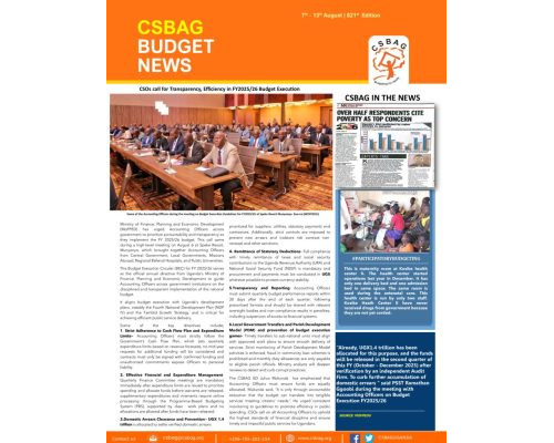 thumbnail of CSBAG BUDGET NEWS. 821st Final Edition