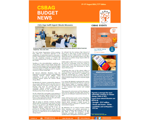 CSOs Urge Swift Urgent Climate Measures