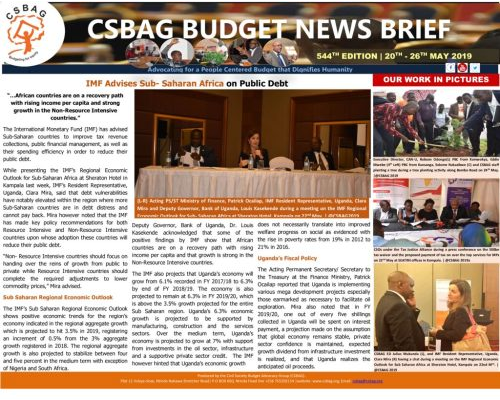 thumbnail of CSBAG BUDGET NEWS 544 28th May 2019