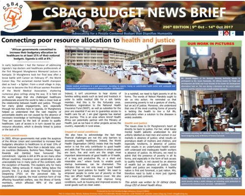 thumbnail of CSBAG BUDGET NEWS 296th Edition,28th Sept 2017