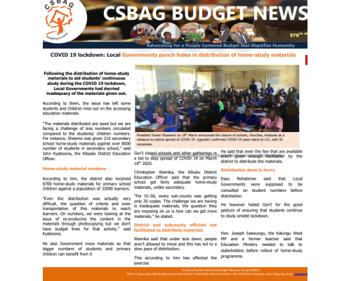 COVID 19 lockdown: Local Governments punch holes in distribution of home-study materials