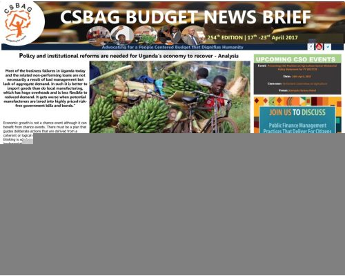 thumbnail of CSBAG BUDGET NEWS 254th Edition