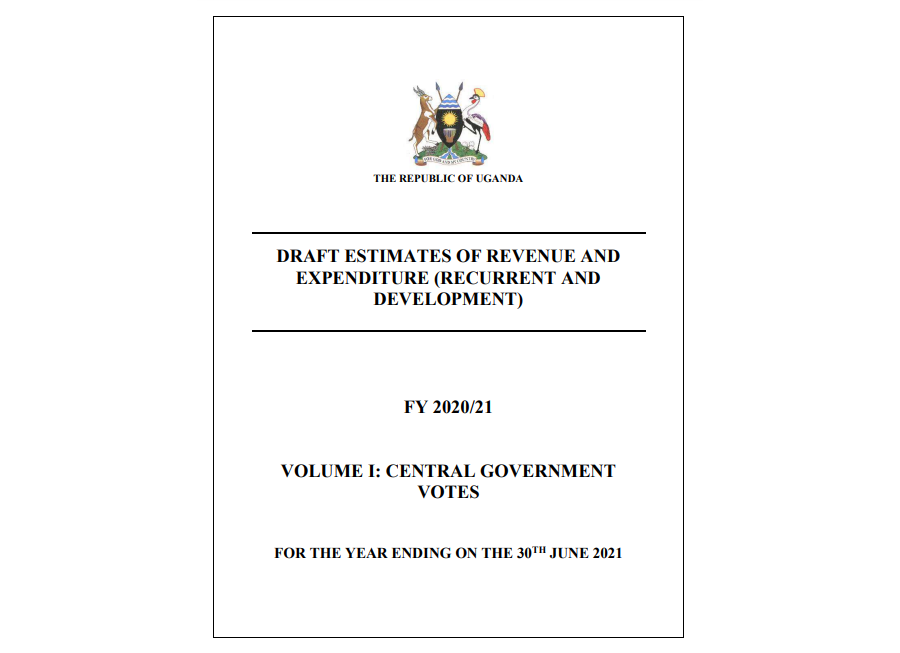 Draft Estimates Of Revenue And Expenditure (Recurrent And Development) FY 2020/21