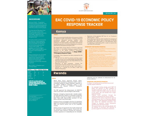 EAC Economic Policy Response Tracker Vol.2