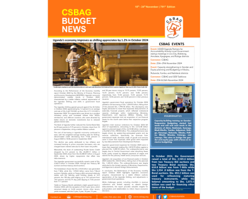 Uganda’s economy improves as shilling appreciates by 1.2% in October 2024