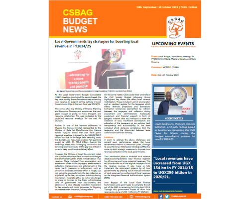 Local Governments lay strategies for boosting local revenue in FY2024/25