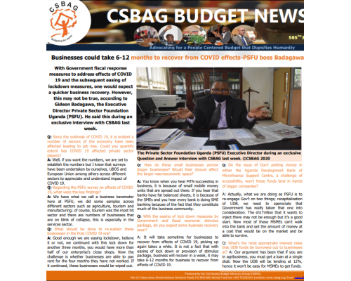 Businesses could take 6-12 months to recover from COVID effects-PSFU boss Badagawa