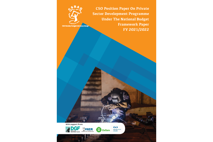 CSO Position Paper On Private Sector Development Programme Under The National Budget Framework Paper FY 2021/2022