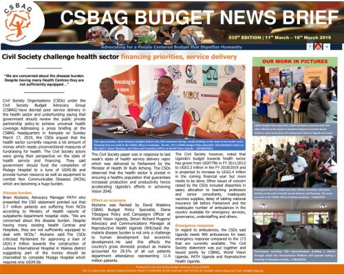 thumbnail of CSBAG BUDGET NEWS 53517th March 2019