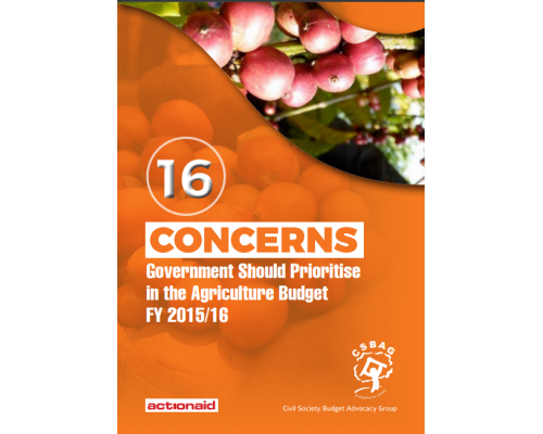 16 Concerns Government Should Prioritize In The Agriculture Budget FY2015-16