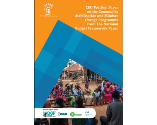 CSO Position paper on the Community Mobilisation and Mindset ChangeProgramme NBFP FY 2021/2022