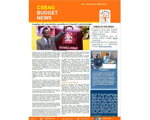 Grappling with unproductive expenditures in Uganda’s national budget