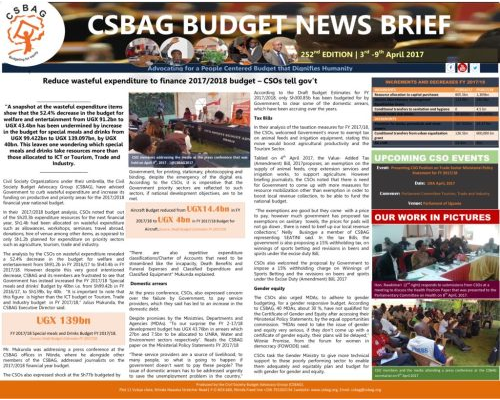 thumbnail of CSBAG BUDGET NEWS 252nd Edition