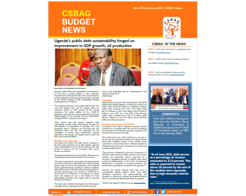 Uganda’s public debt sustainability hinged on improvement in GDP growth, oil production