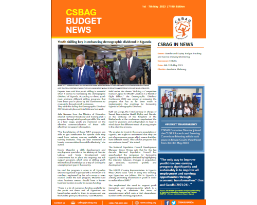 Youth skilling key in enhancing demographic dividend in Uganda