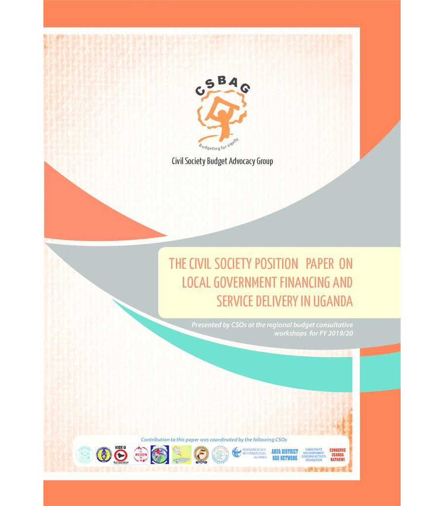 The Civil Society Position Paper On Local Government Financing And Service Delivery In Uganda
