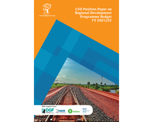 CSO Position paper on the Regional Development  Programme NBFP FY 2021/2022