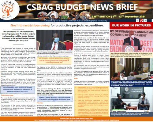 Gov’t to restrict borrowing for productive projects, expenditure