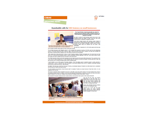 Kyambadde calls for URA leniency on small businesses