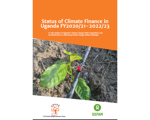 Status of Climate Finance in Uganda FY2020/21-2022/23
