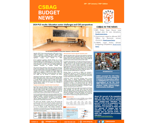 2024 PLE results: Education sector challenges and CSO perspectives