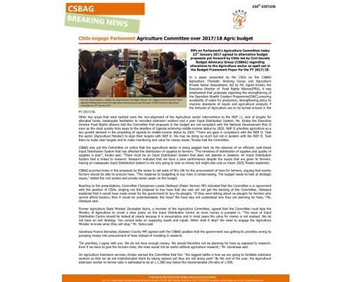 thumbnail of CSOs engage Parliament Agriculture Committee over 2017-18 Agric budget
