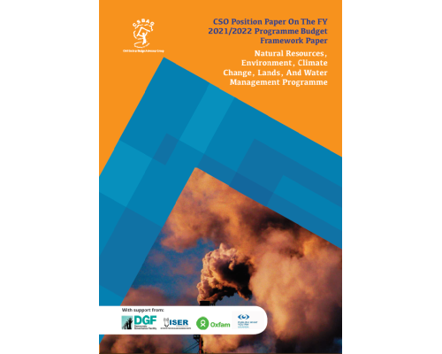 CSO Position paper on the FY 2021/2022 Programme Budget Framework paper