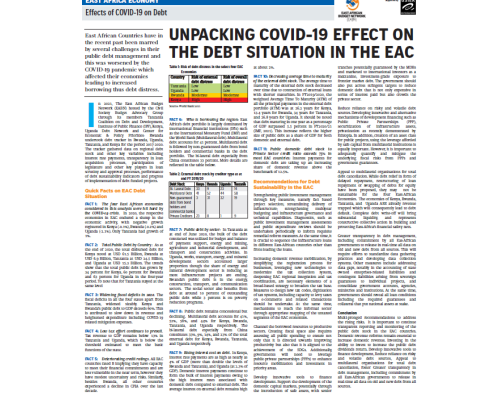 Effects of COVID-19 on Debt