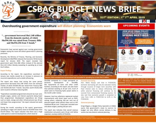thumbnail of CSBAG BUDGET NEWS 537TH