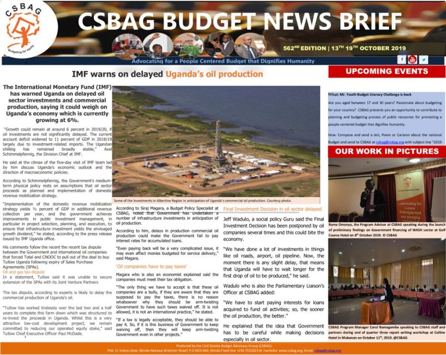 IMF warns on delayed Uganda’s oil production