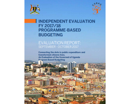 Independent Evaluation FY 2017/18 Programme-Based Budgeting