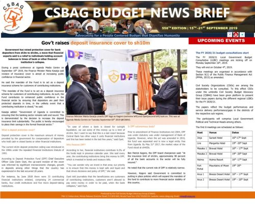 thumbnail of CSBAG BUDGET NEWS Update Deposit Protection Fund