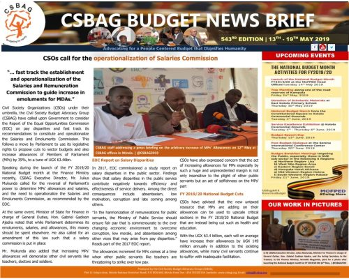 thumbnail of CSBAG BUDGET NEWS 543