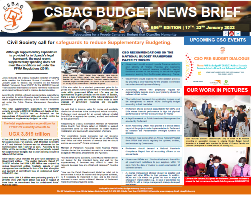 Civil Society call for safeguards to reduce Supplementary Budgeting.